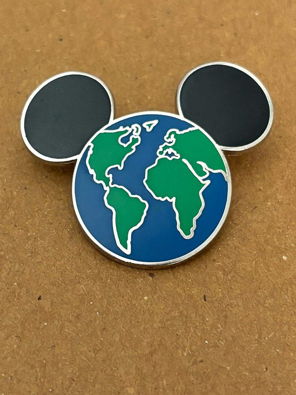 World Globe Mickey Shaped Disney Pin